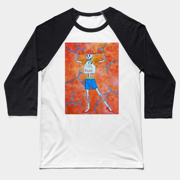 The Coolest Dude Papyrus Baseball T-Shirt by MxMelmelB